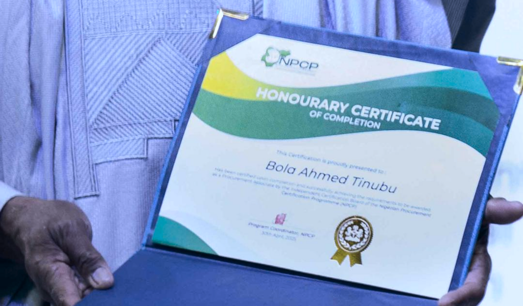 CELEBRATING EXCELLENCE! Nigerian Procurement Certification Programme Testimonial